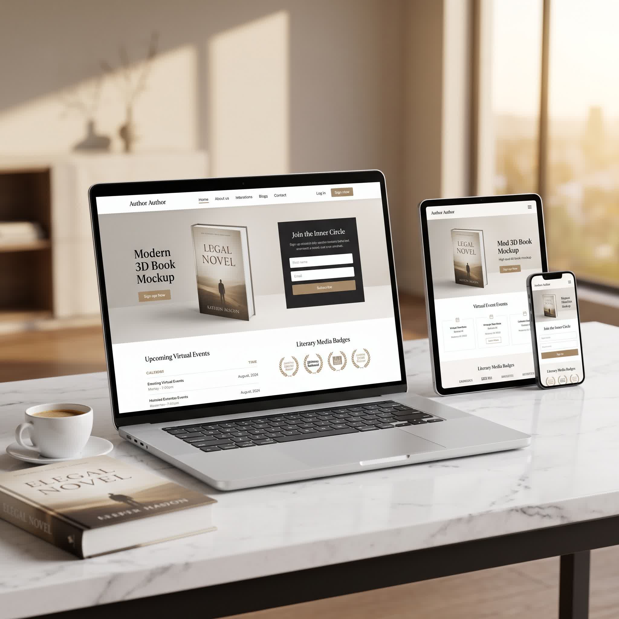 Author Website service overview